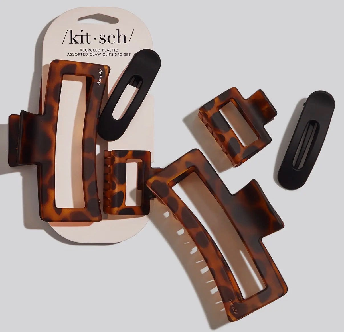 Kit•sch Turtle Shell Assorted Hair Clips