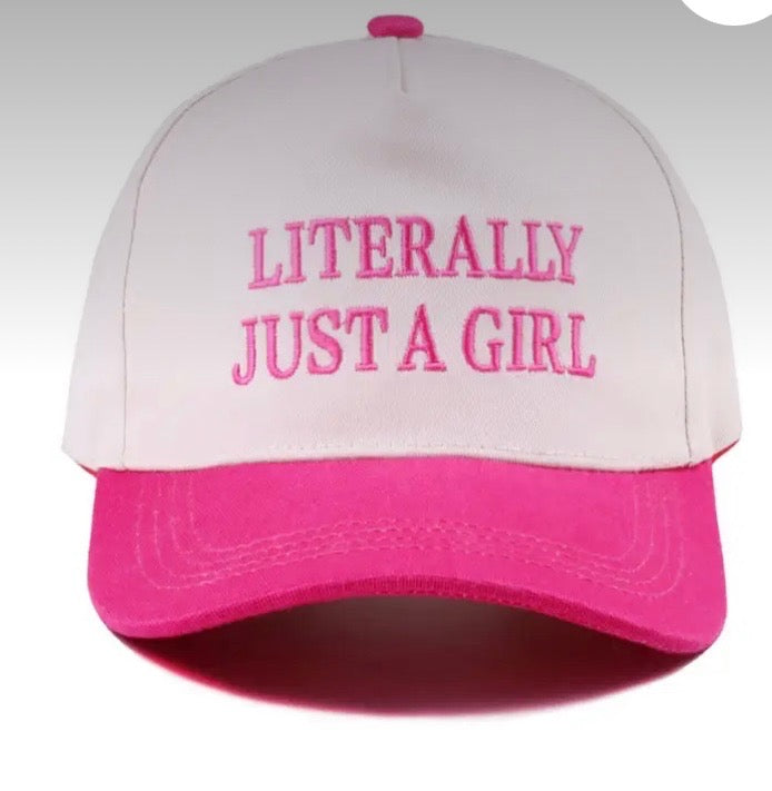 “Literally Just A Girl” trucker hat