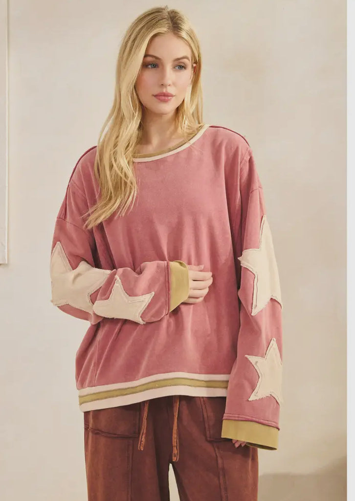 Vintage Star Patch Sweatshirt