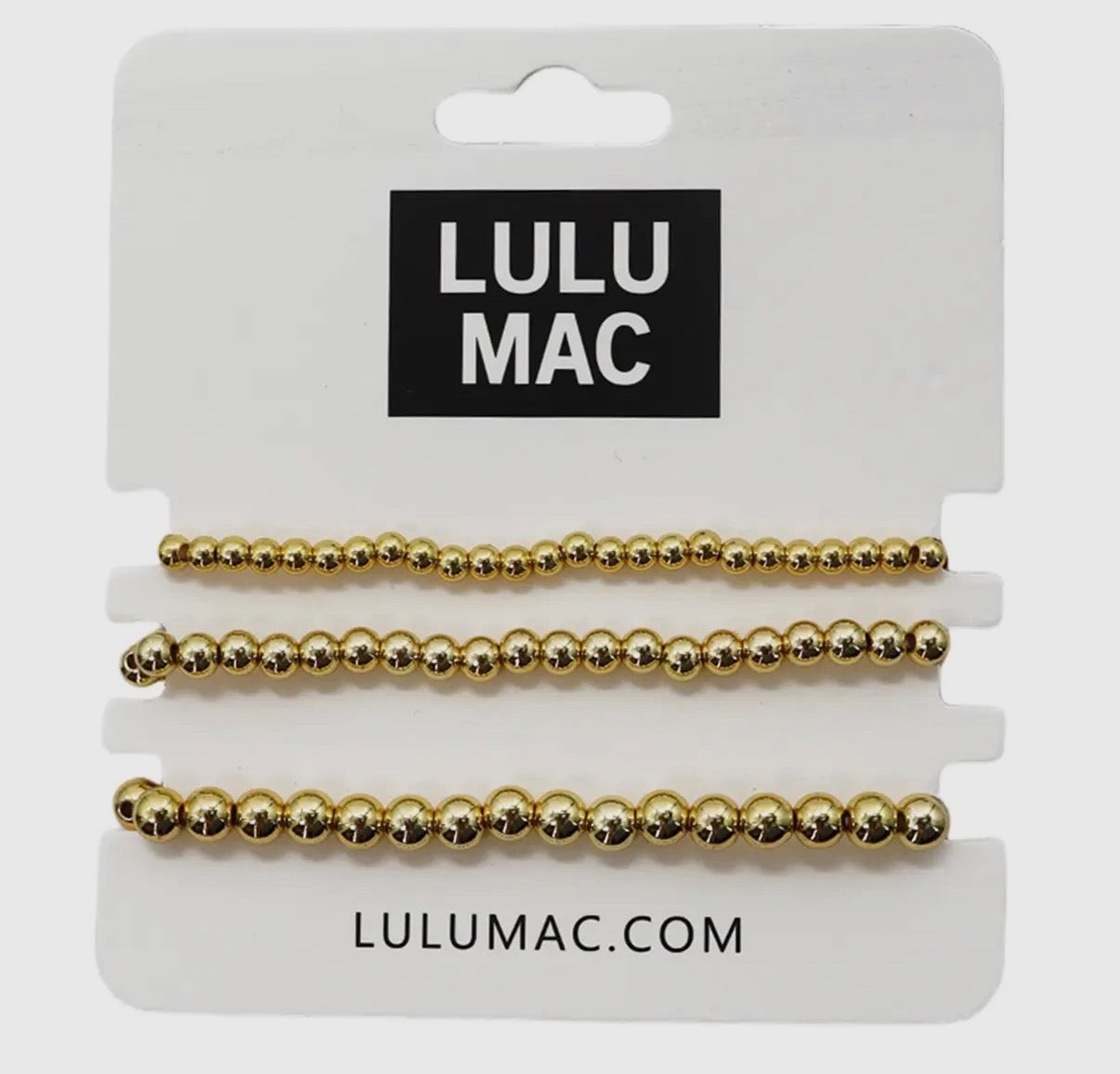 LULU MAC Gold Beaded Bracelets