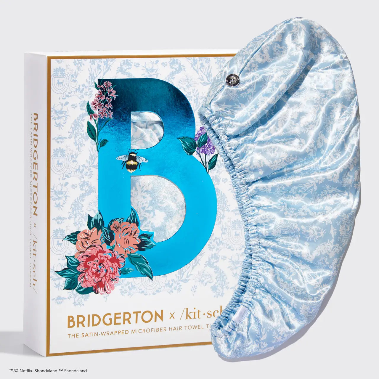 Kit•sch x Bridgerton Satin Microfiber Hair Towel