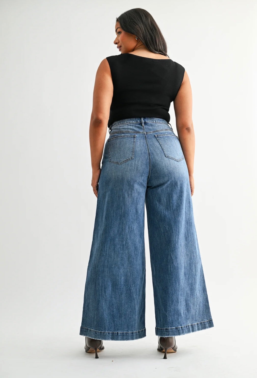 Mica Wide Leg Slouchy Wash