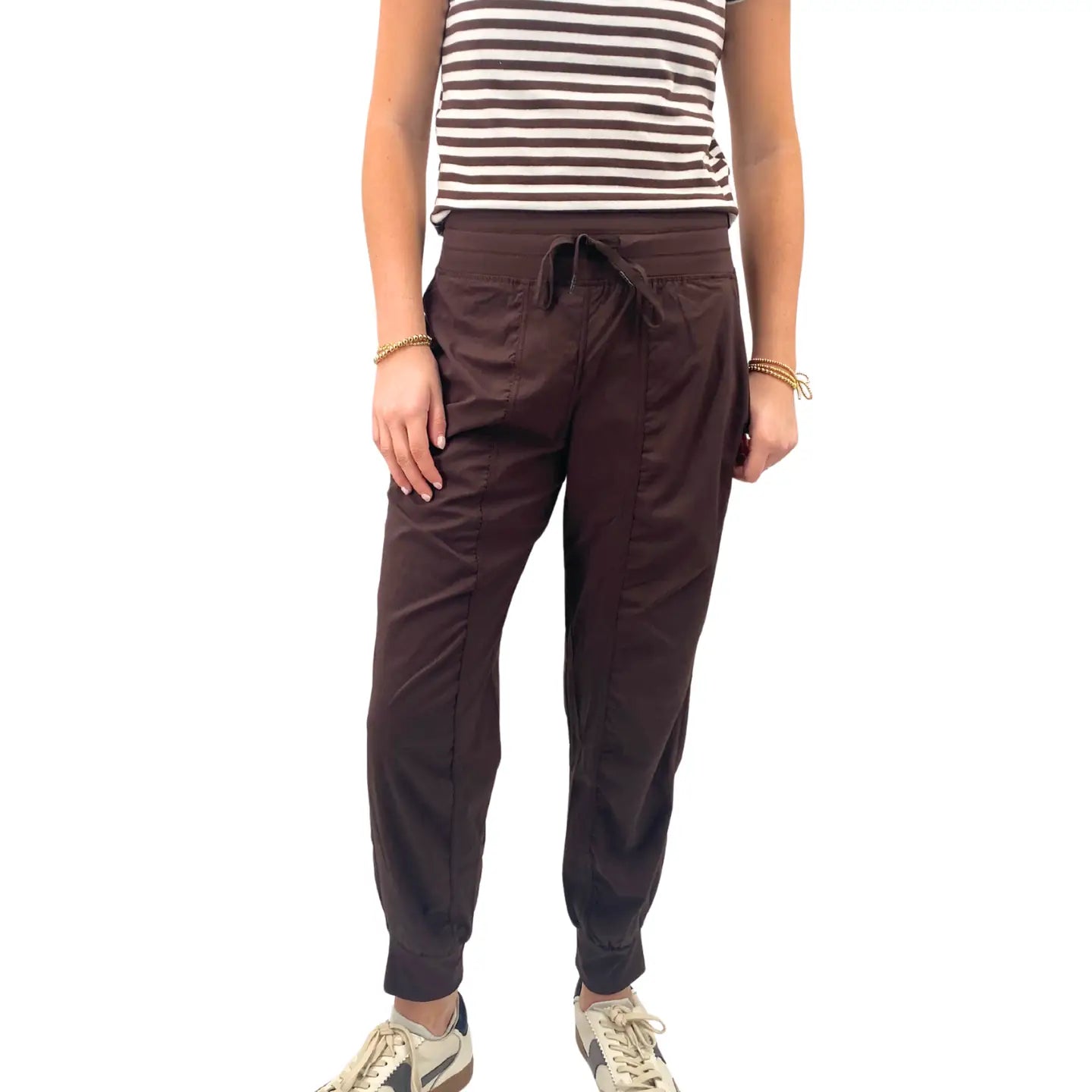 LULU MAC Brown Joggers - Women's Comfortable jogger pants