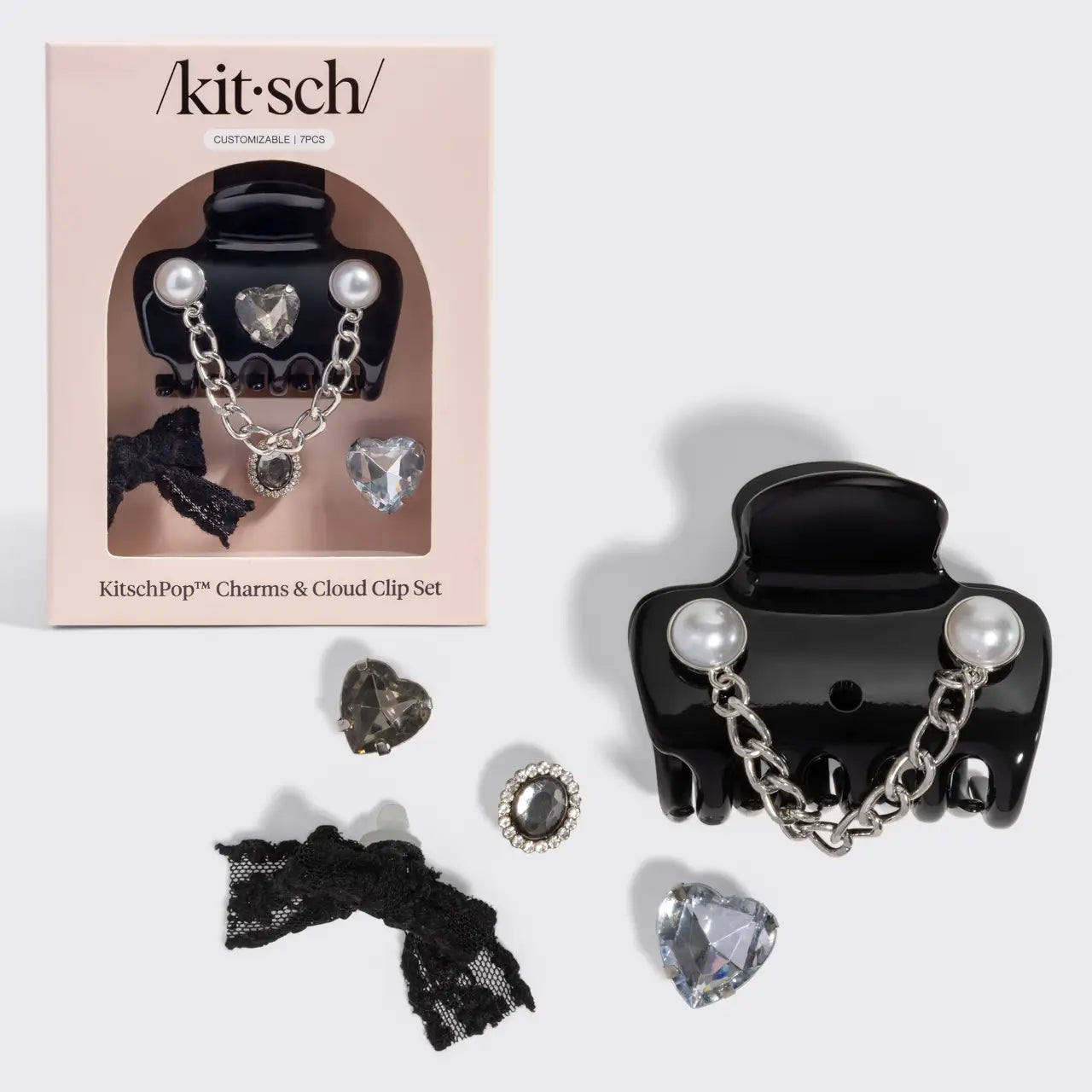 KitschPop Charms and Claw Clip Set