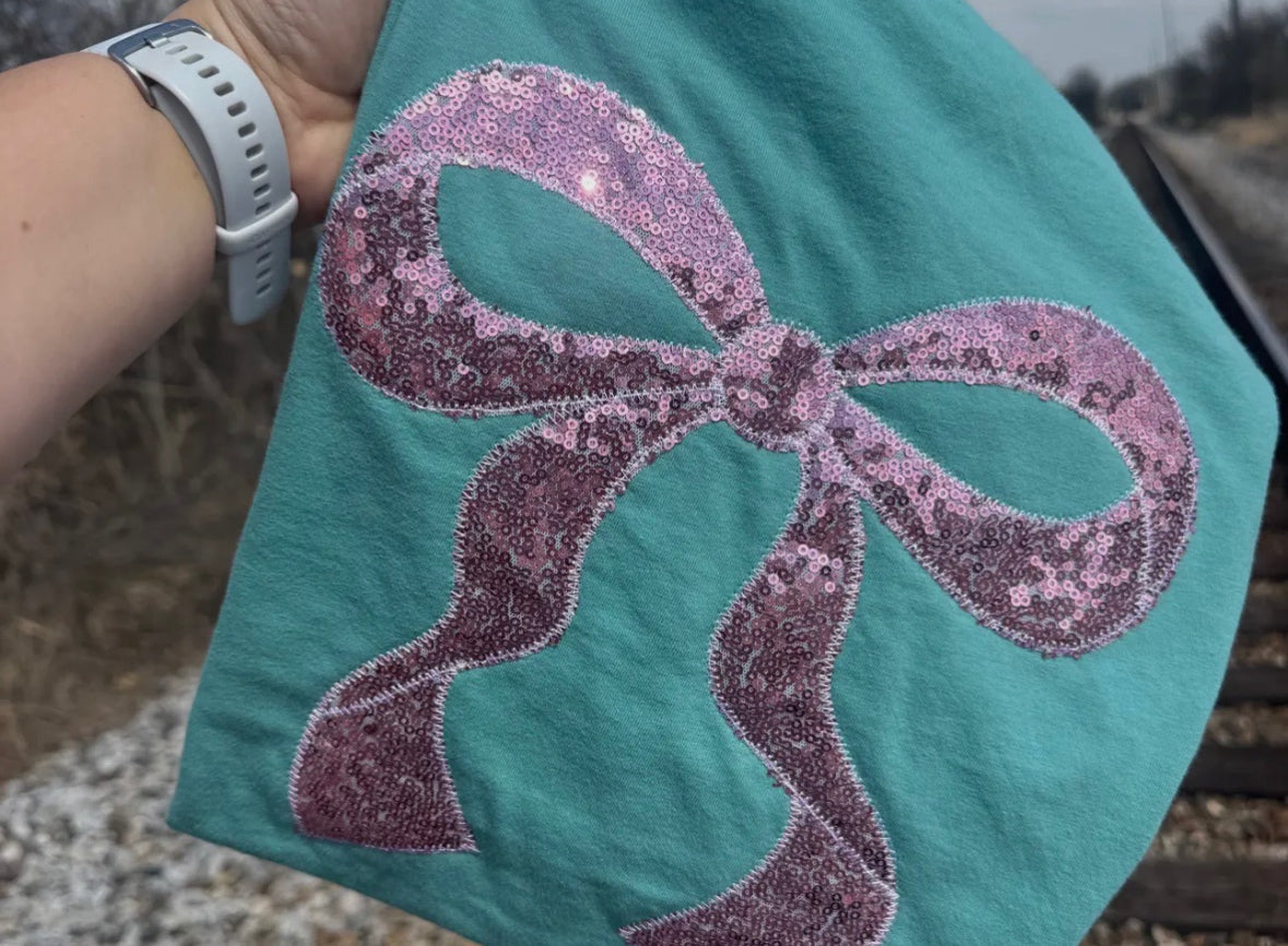 Teal Bow t-shirt