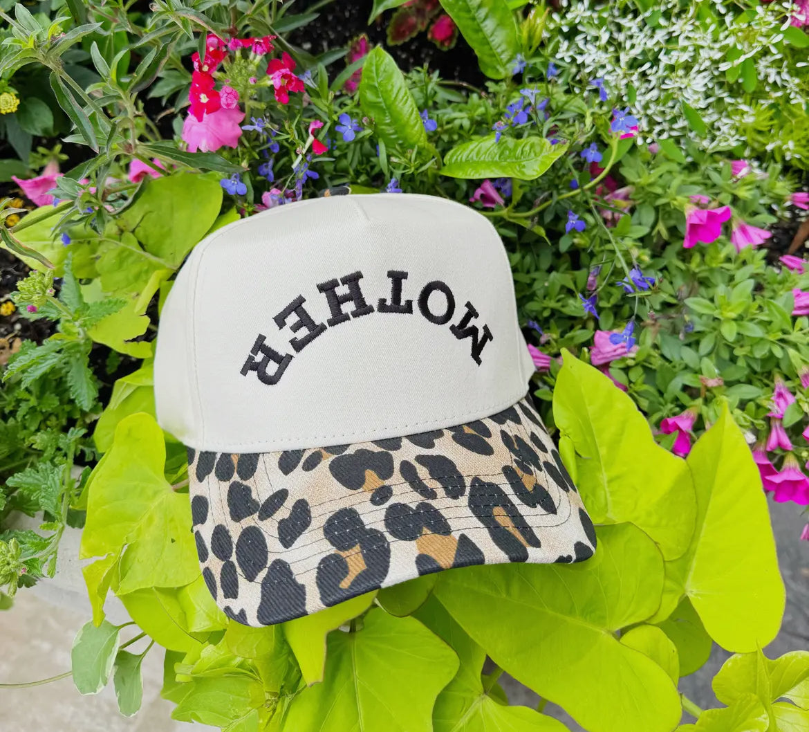 Leopard Upside Down Mother Hat