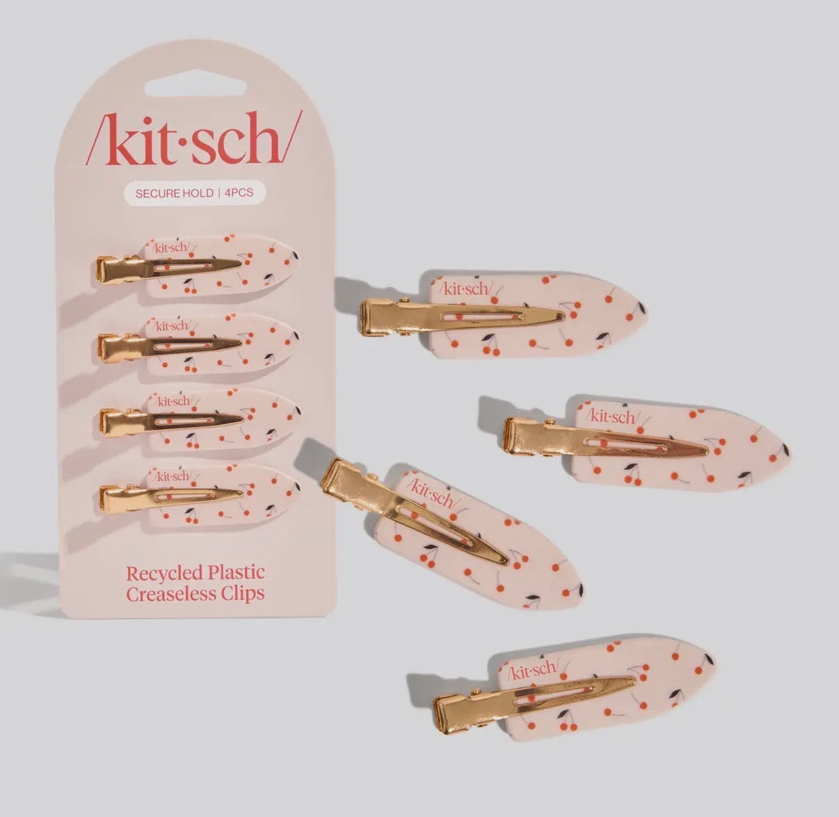 Kit•sch Cherry Creaseless Hair Clips