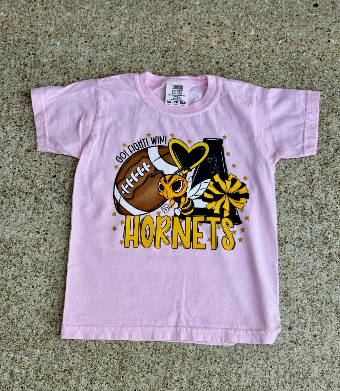 Go Fight Win Pink Youth Tee