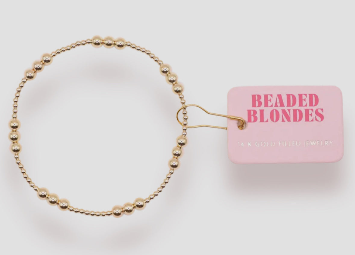 Ily Beaded Bracelet in Gold