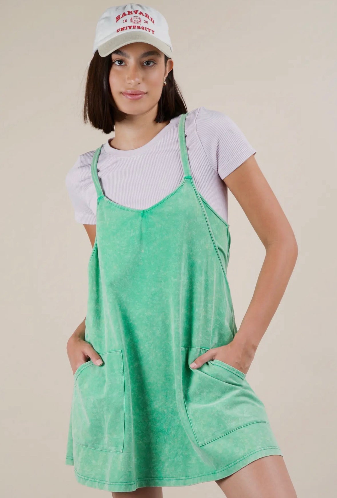 green romper