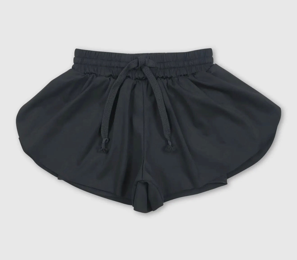 Girls Black Butterfly Shorts