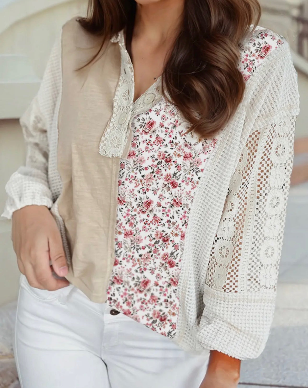 Floral & Lace Long sleeve