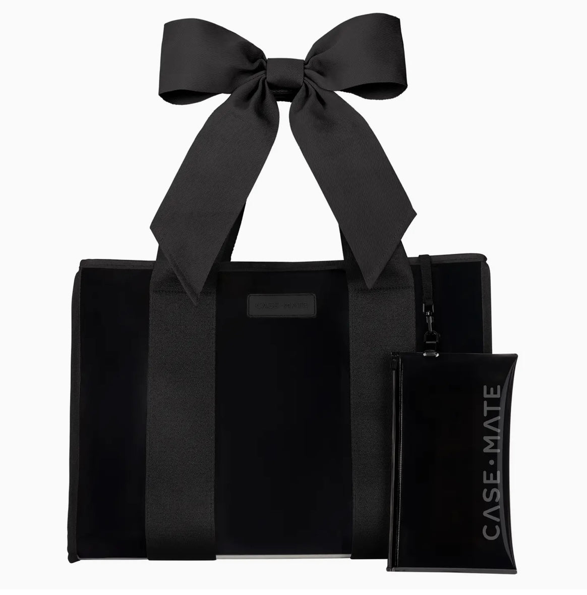 Case Mate Midnight Black Bow Jelly Tote Bag