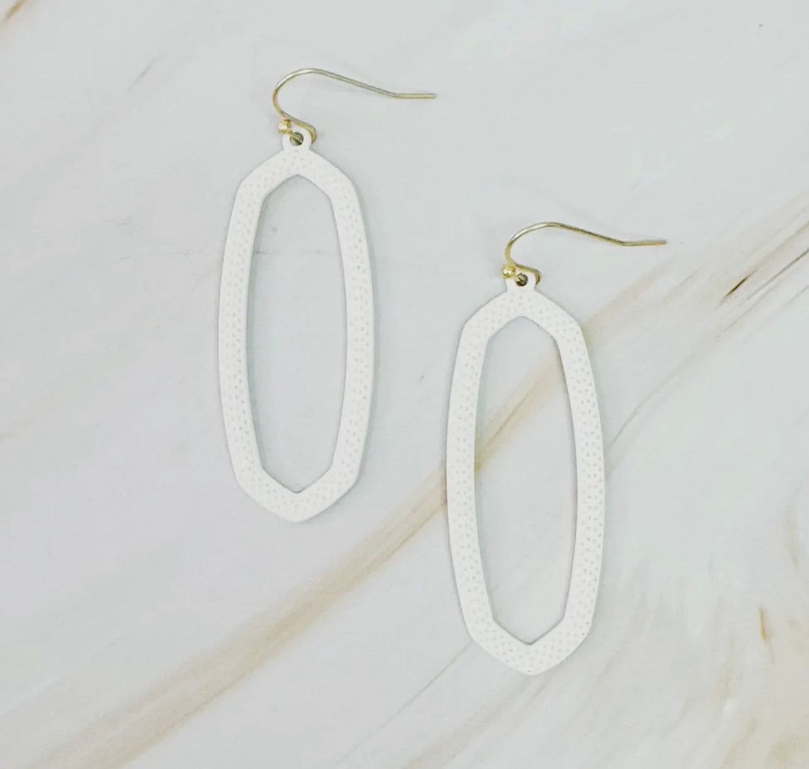 Hexagon Drop Earrings