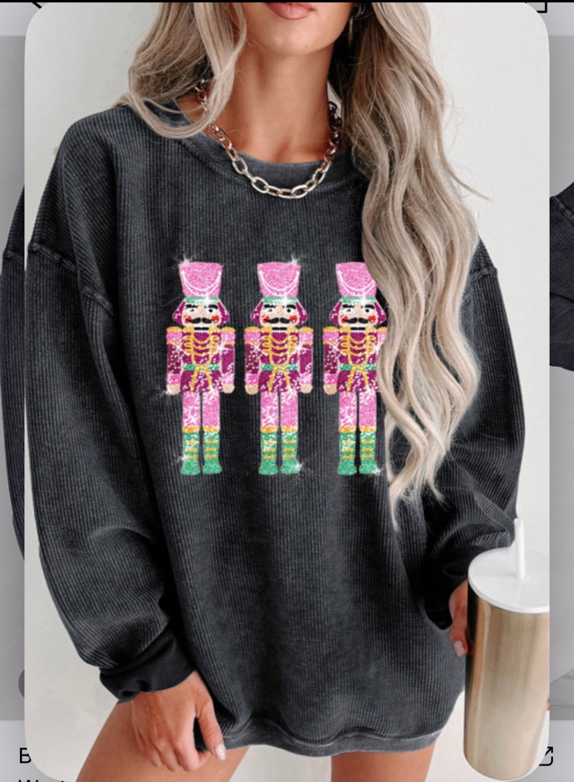 Nutcracker Sequin Sweatshirt