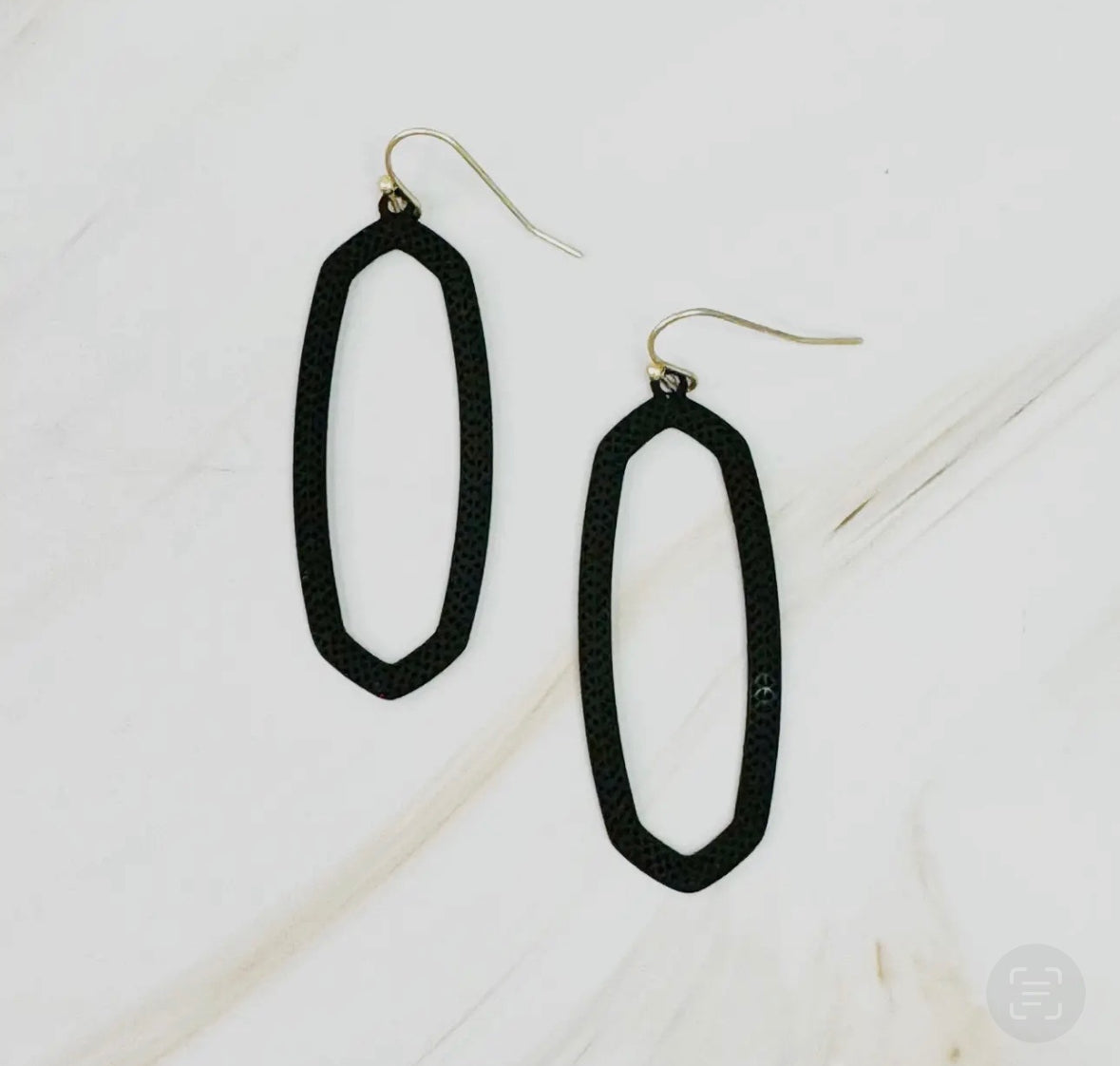 Hexagon Drop Earrings