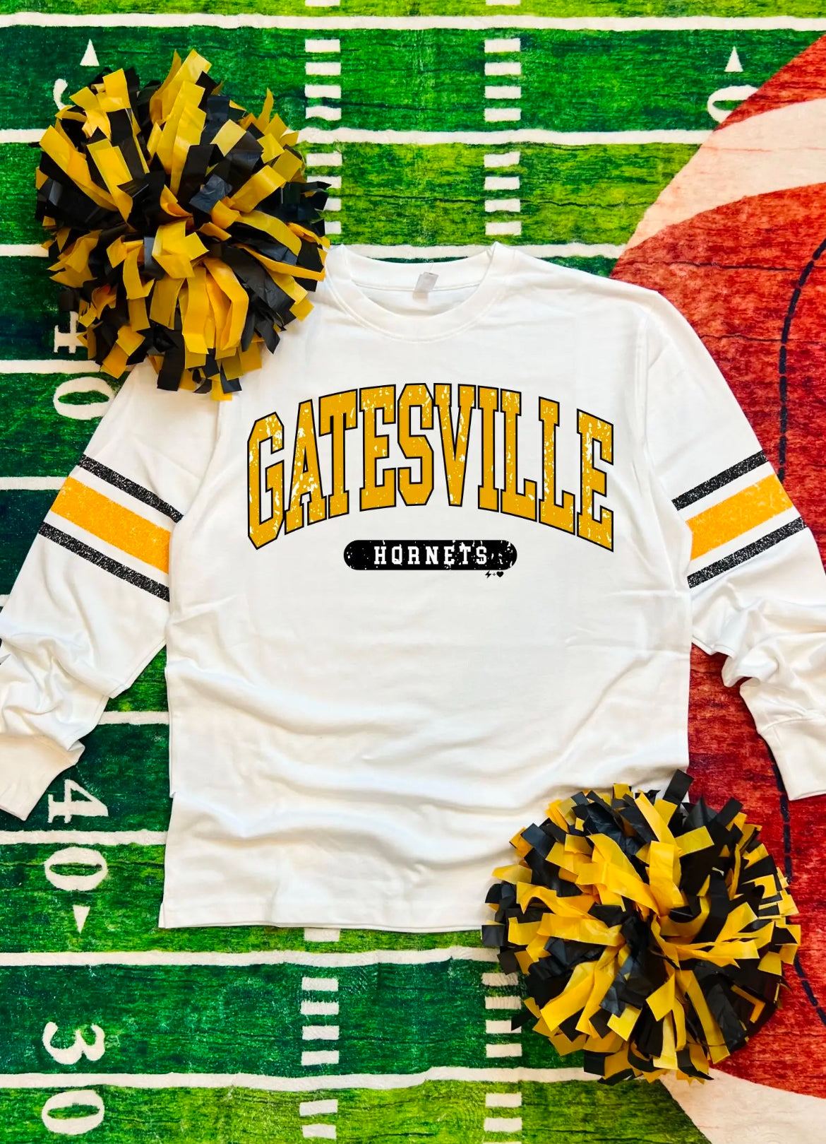 White Gatesville hornet long sleeve