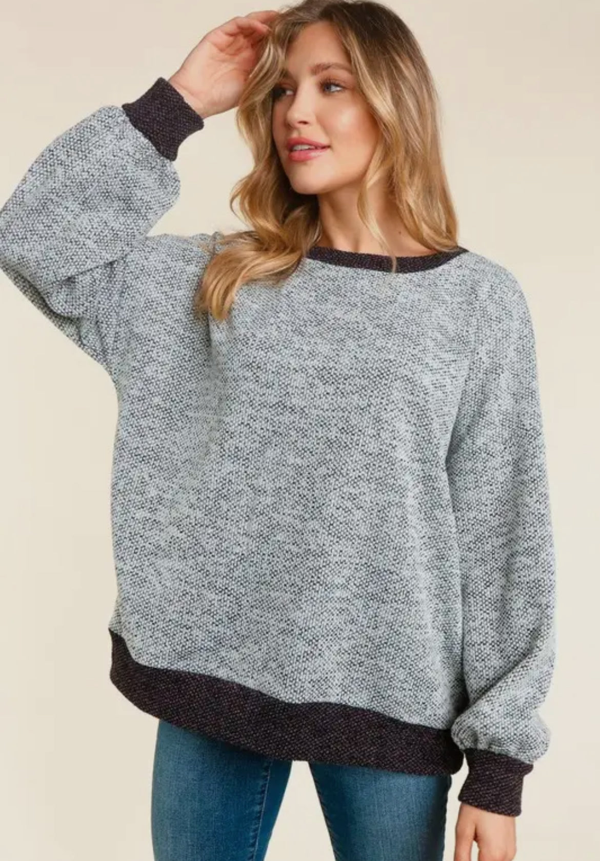 Loose Fit Sweater Knit Top