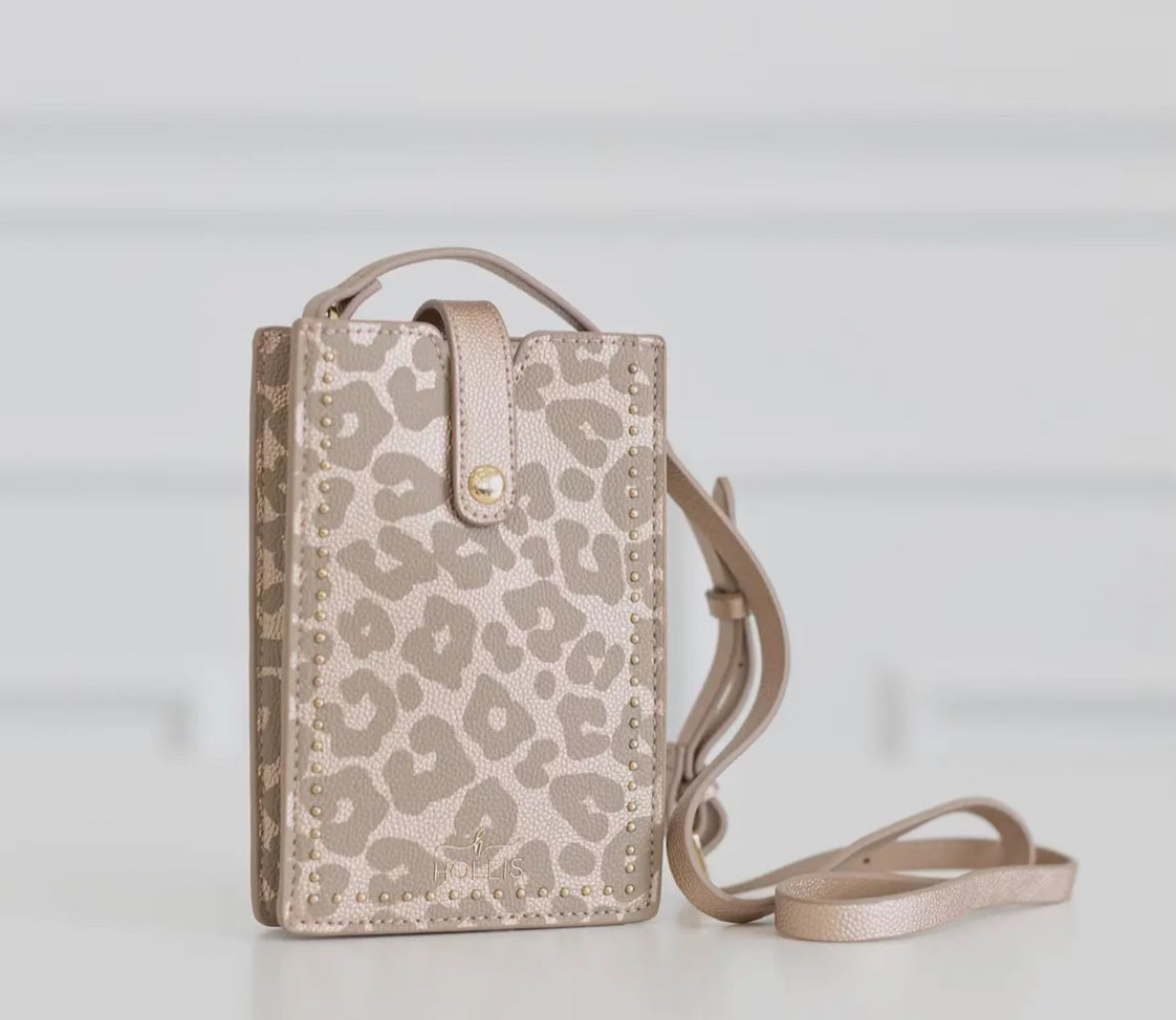 Hollis Leopard Call You Later Cross Body