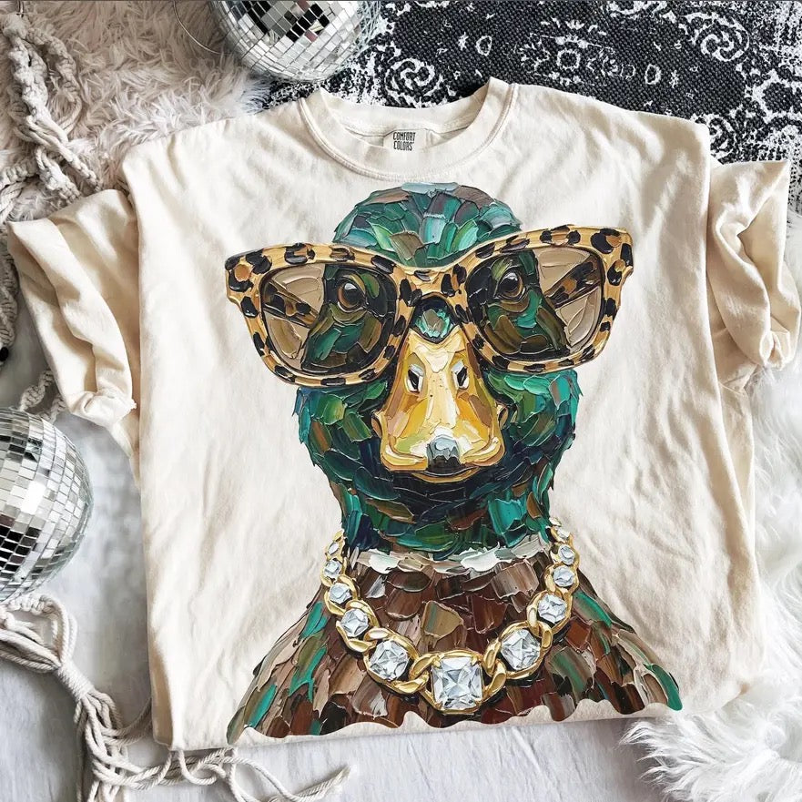 Bedazzled Duck Comfort Colors Tee