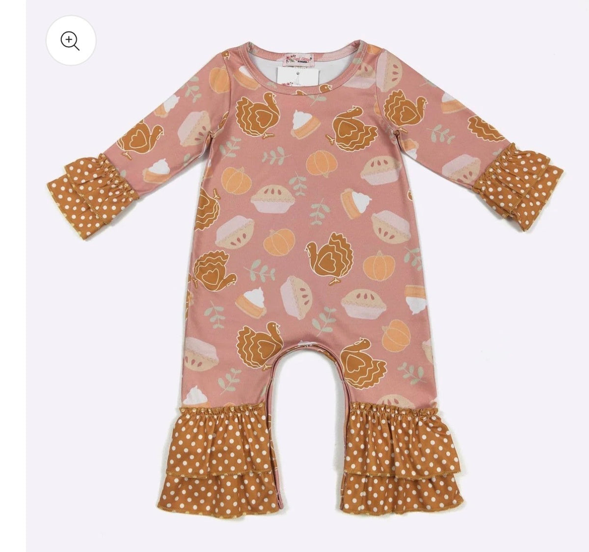 Thanksgiving Girls Romper