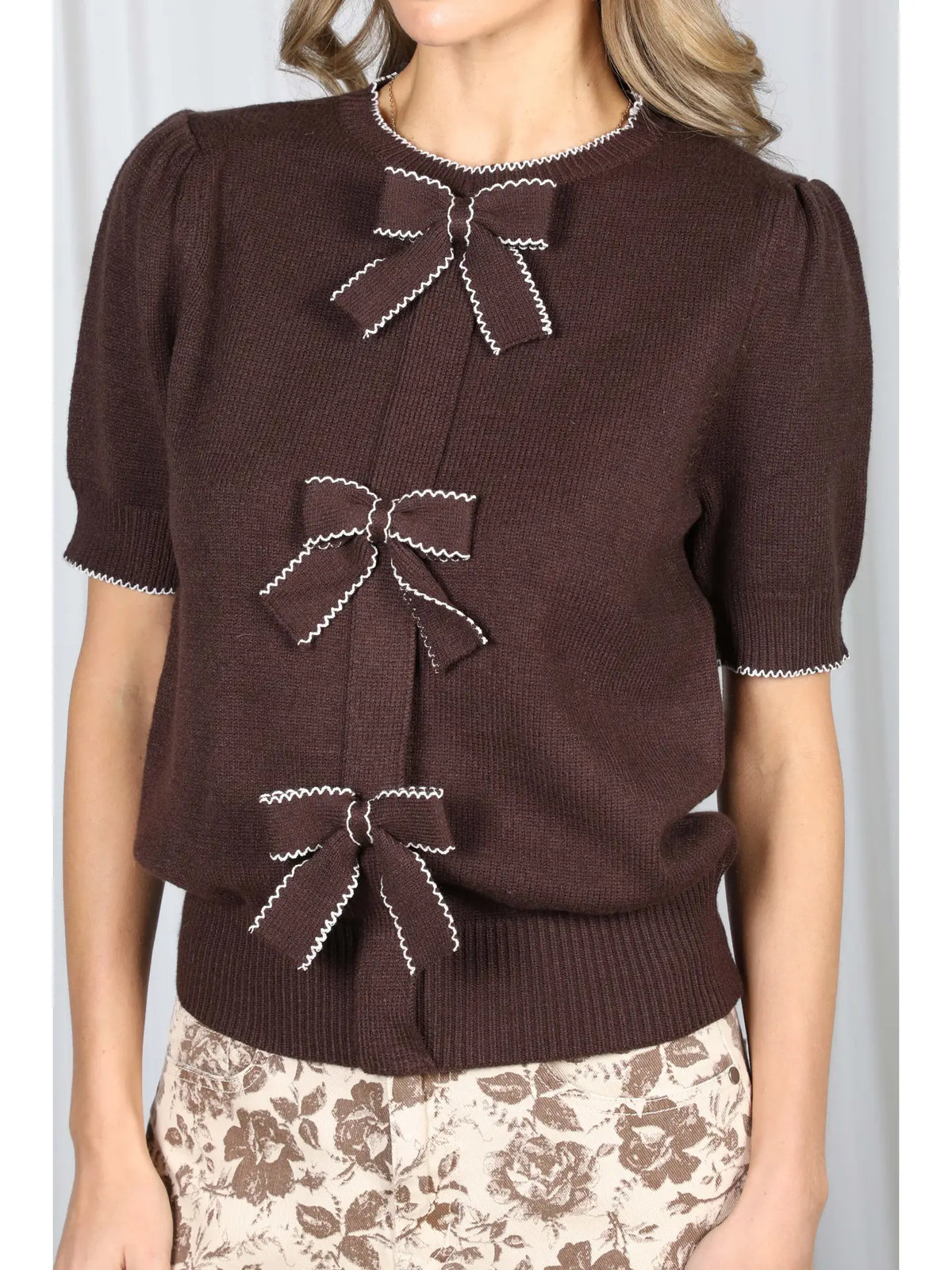 Elegance Bow Knit Top