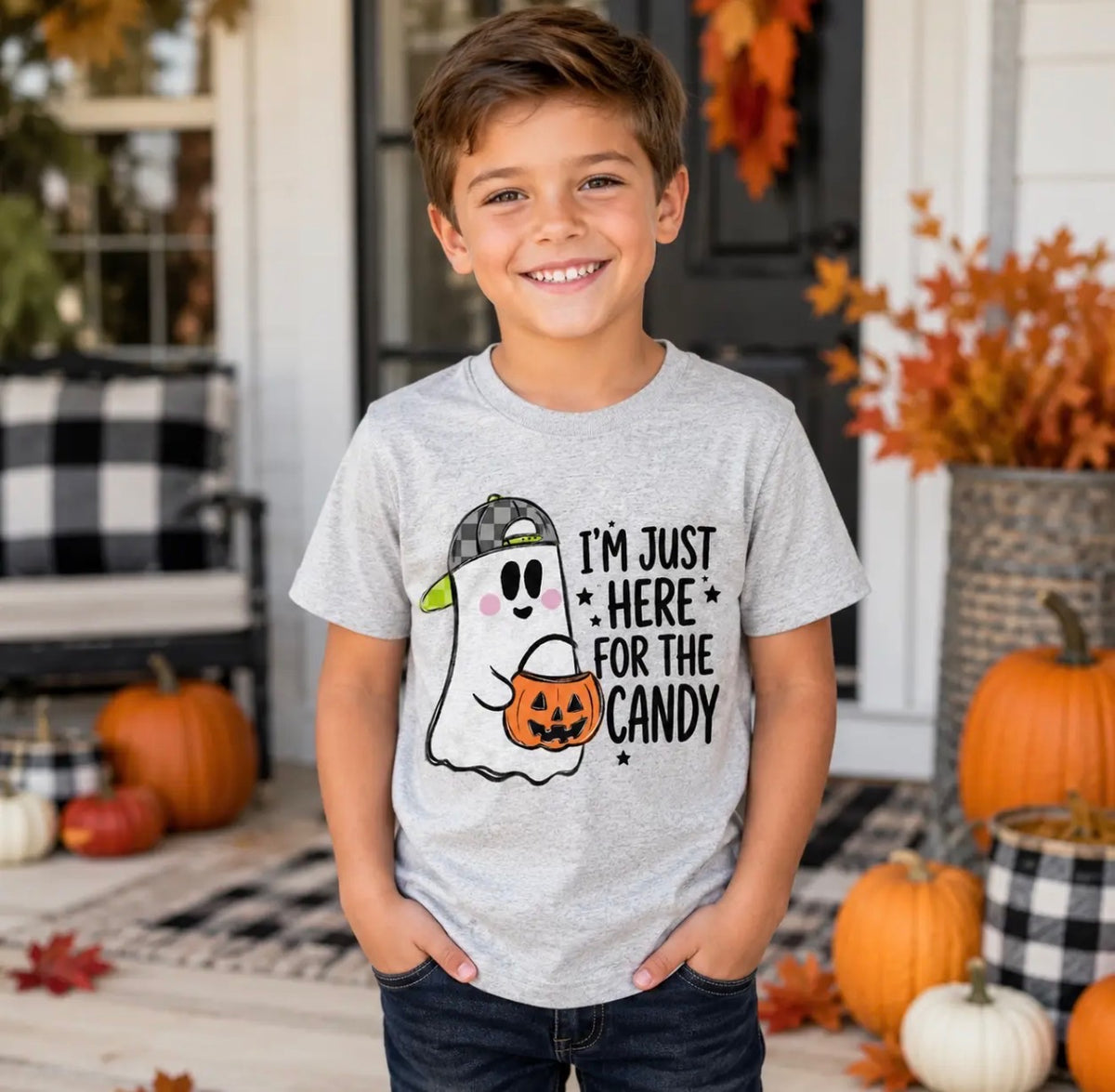 Toddler I’m Just Here for the Candy T Shirt