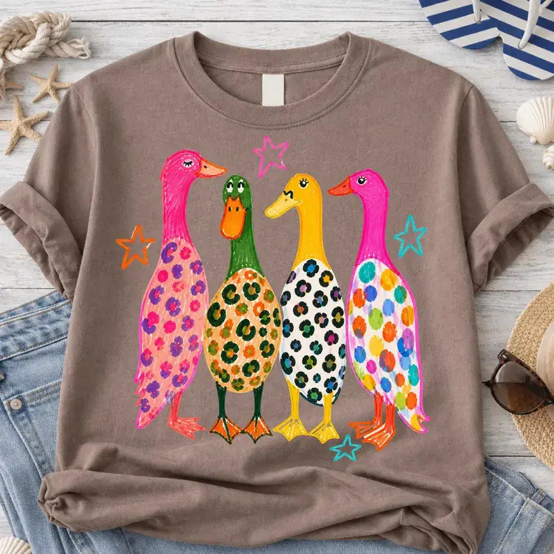 Preppy Ducks Comfort Colors Tee