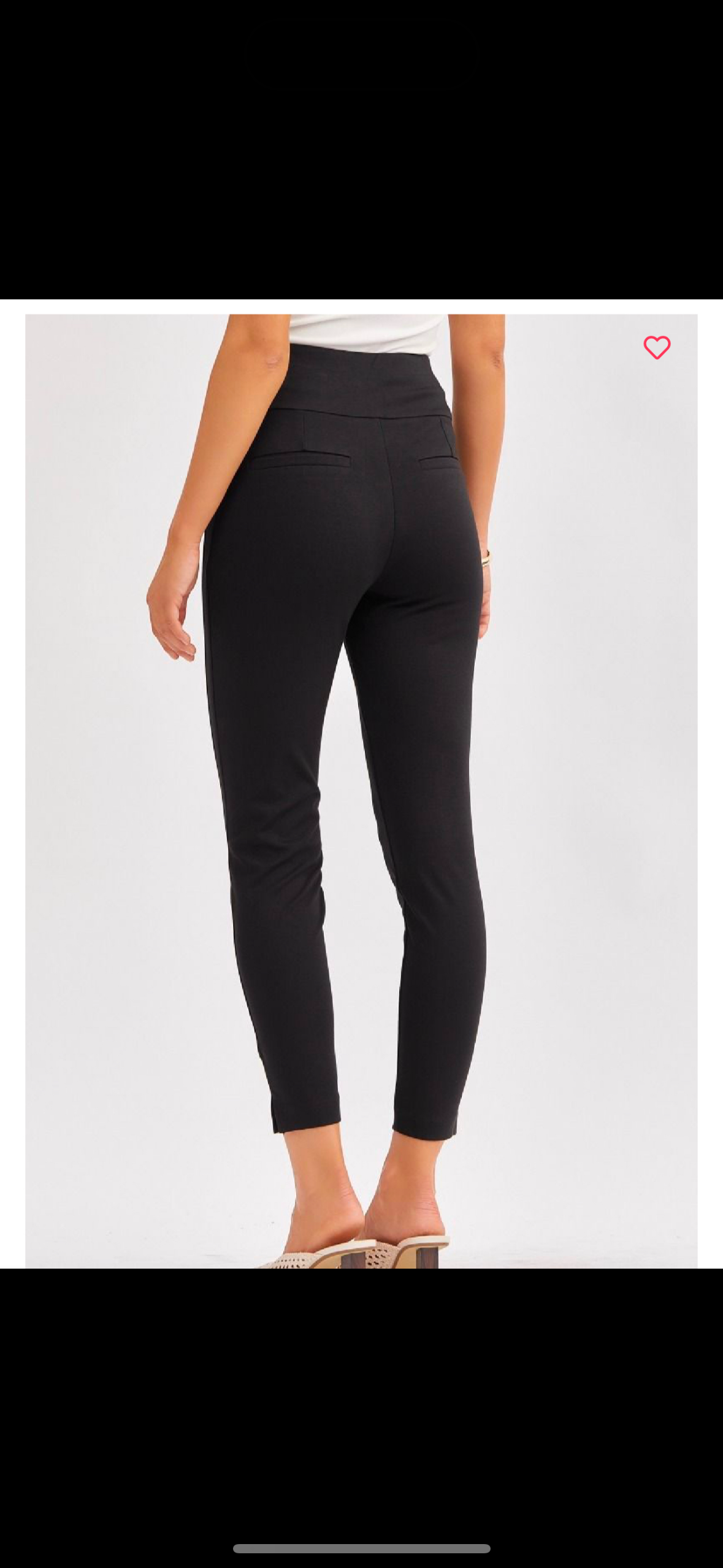 Black ankle pants