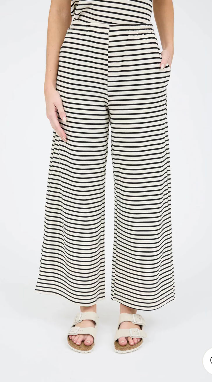 Black & white stripe pants