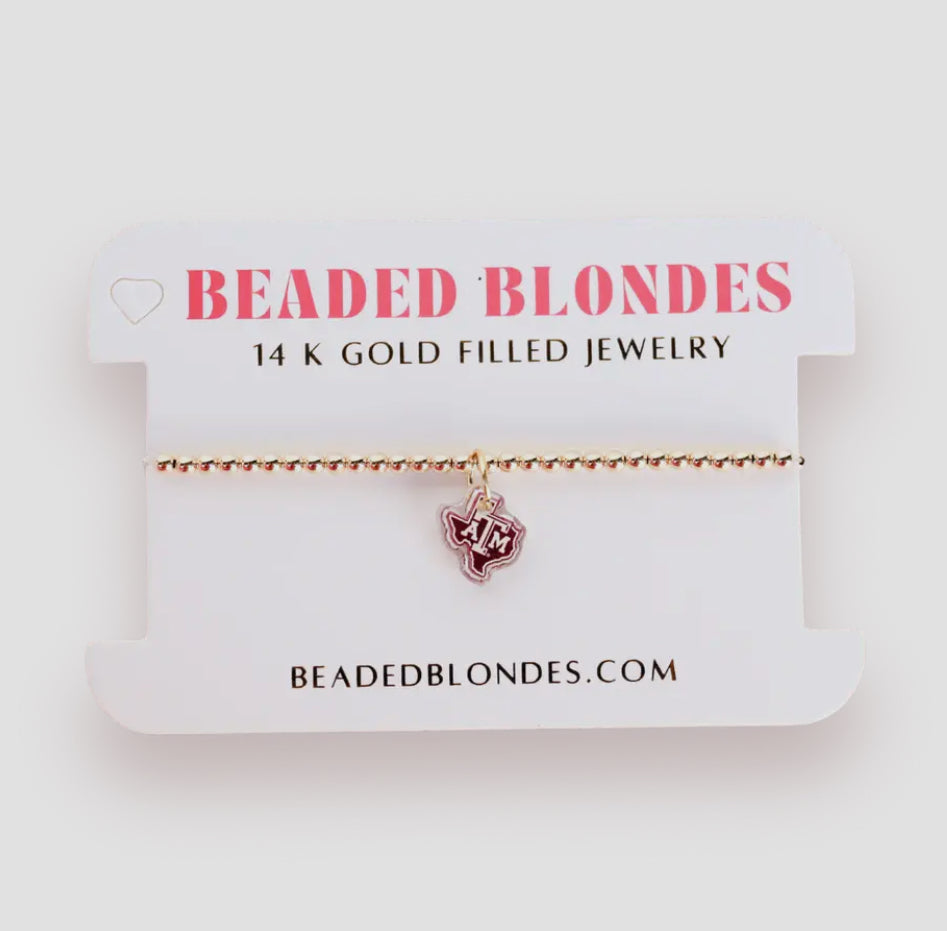 Texas A&M Beaded Blondes bracelets