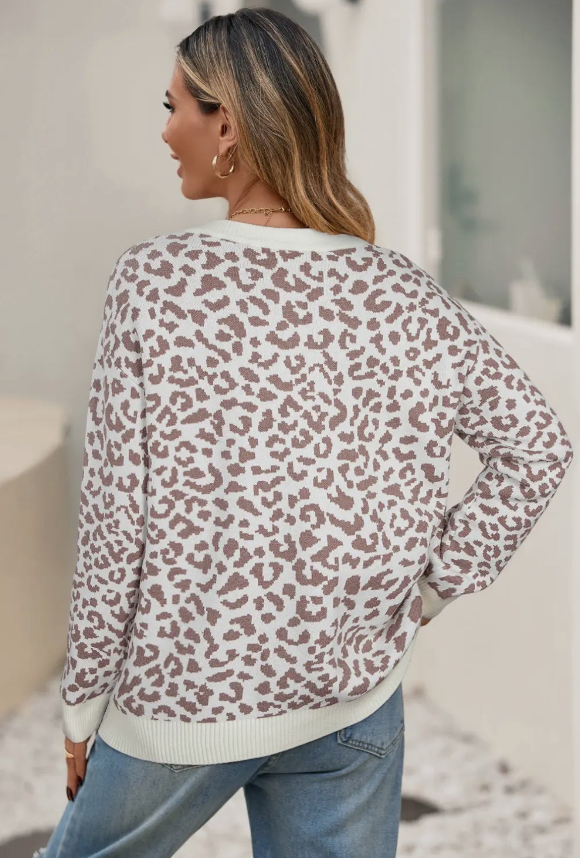 Cheetah Cardigan Sweater