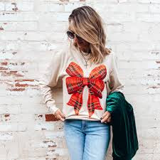 Holiday Bow Sweatshirt