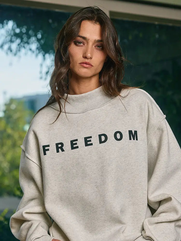Freedom/Legacy Print Reversible Sweatshirt