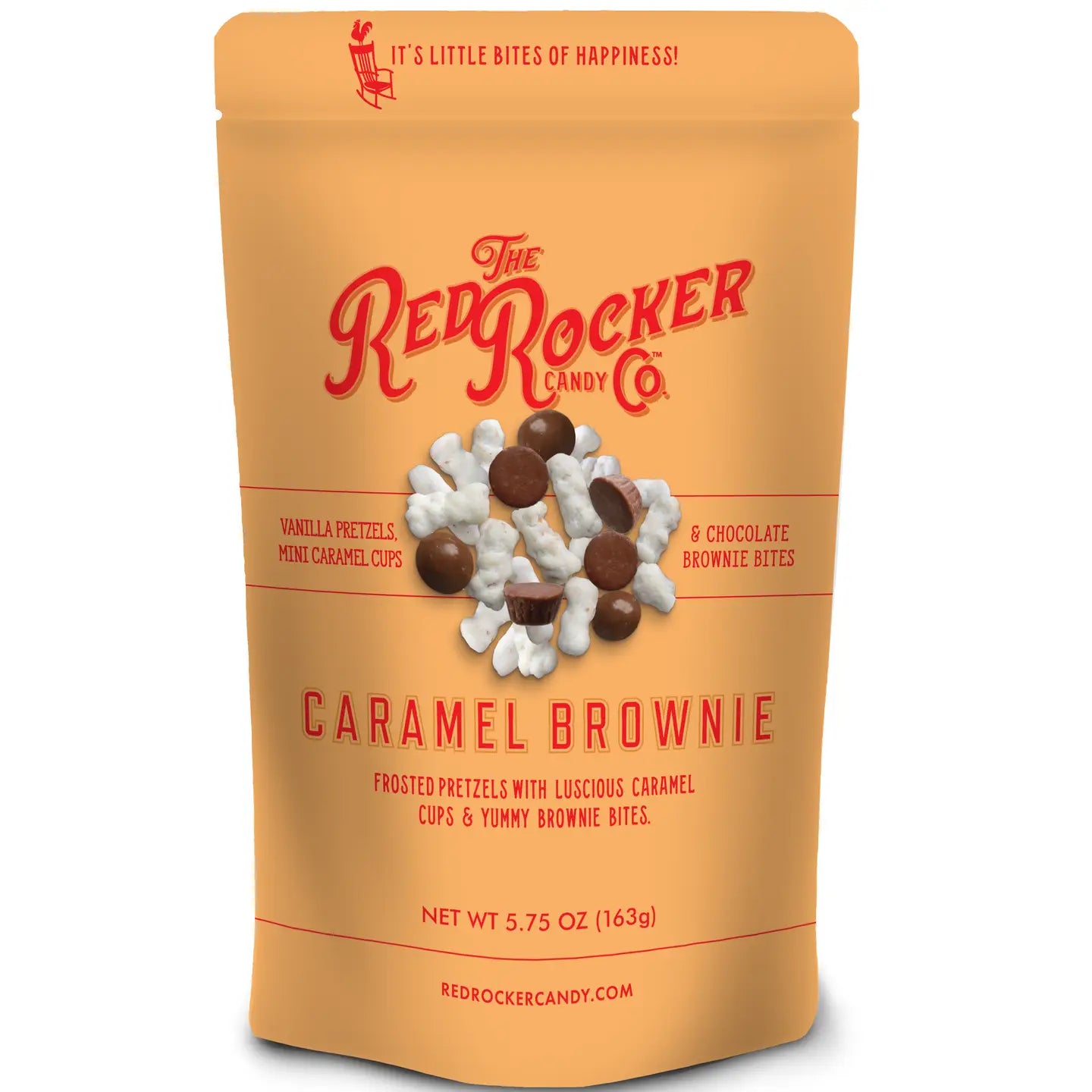 Red Rocker Candy Caramel Brownie
