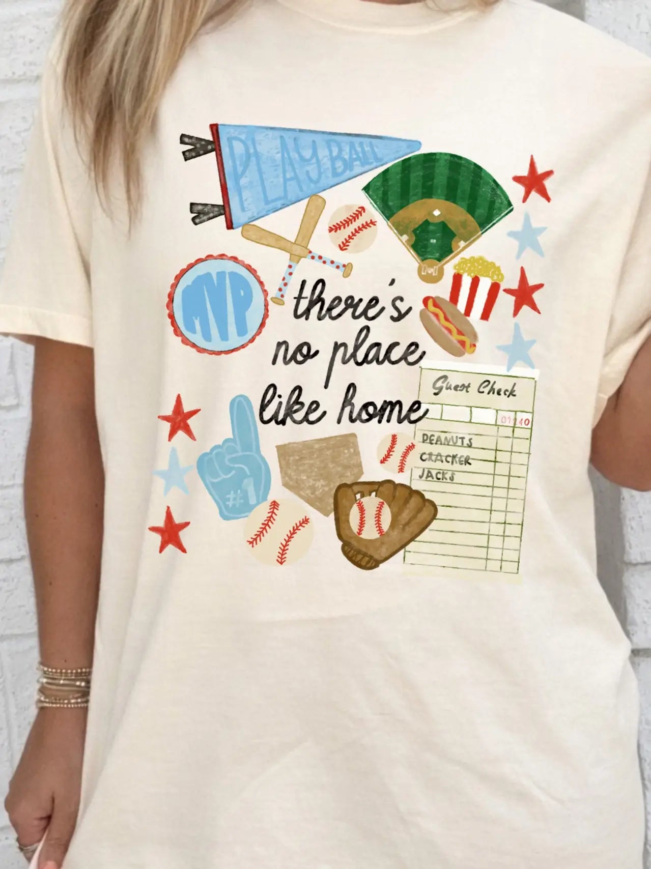 There’s No Place Like Home Baseball Tee