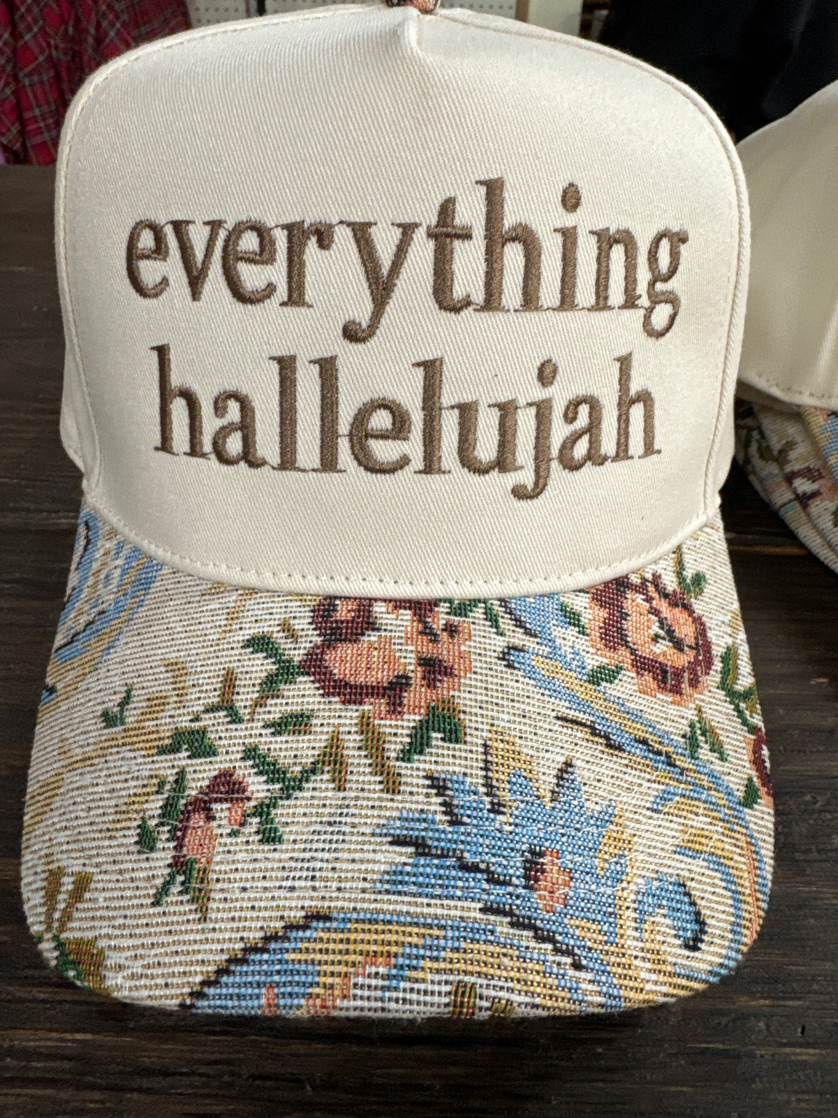 Everything Hallelujah Puff Embroidered Hat
