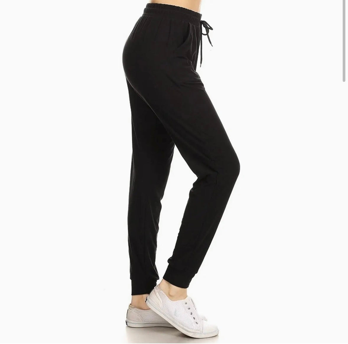 Black Buttery Soft Joggers w/ Drawstring