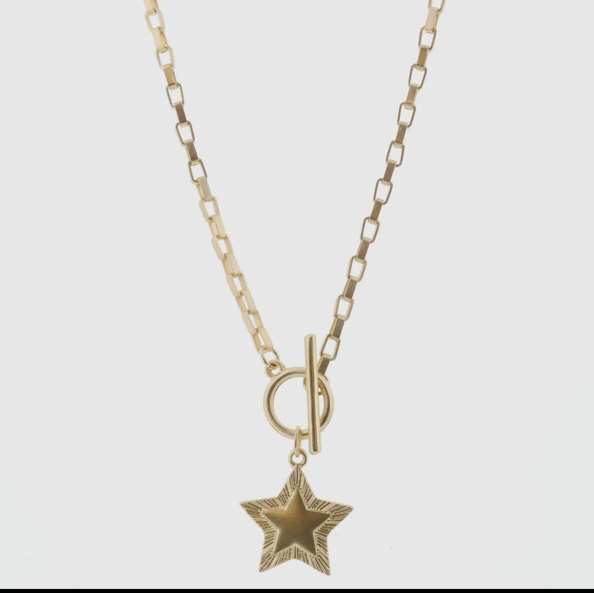 Gold Star Hook Necklace