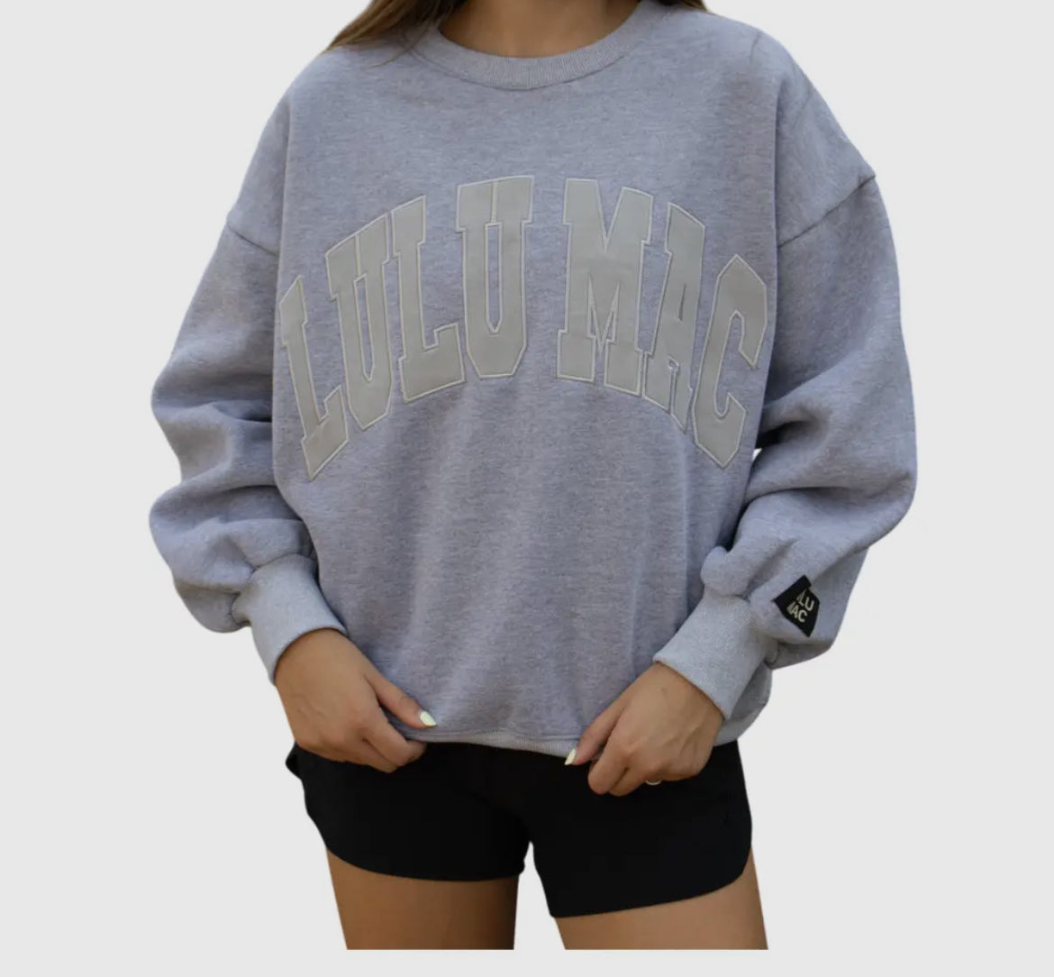 LULU MAC Light Grey Sweatshirt