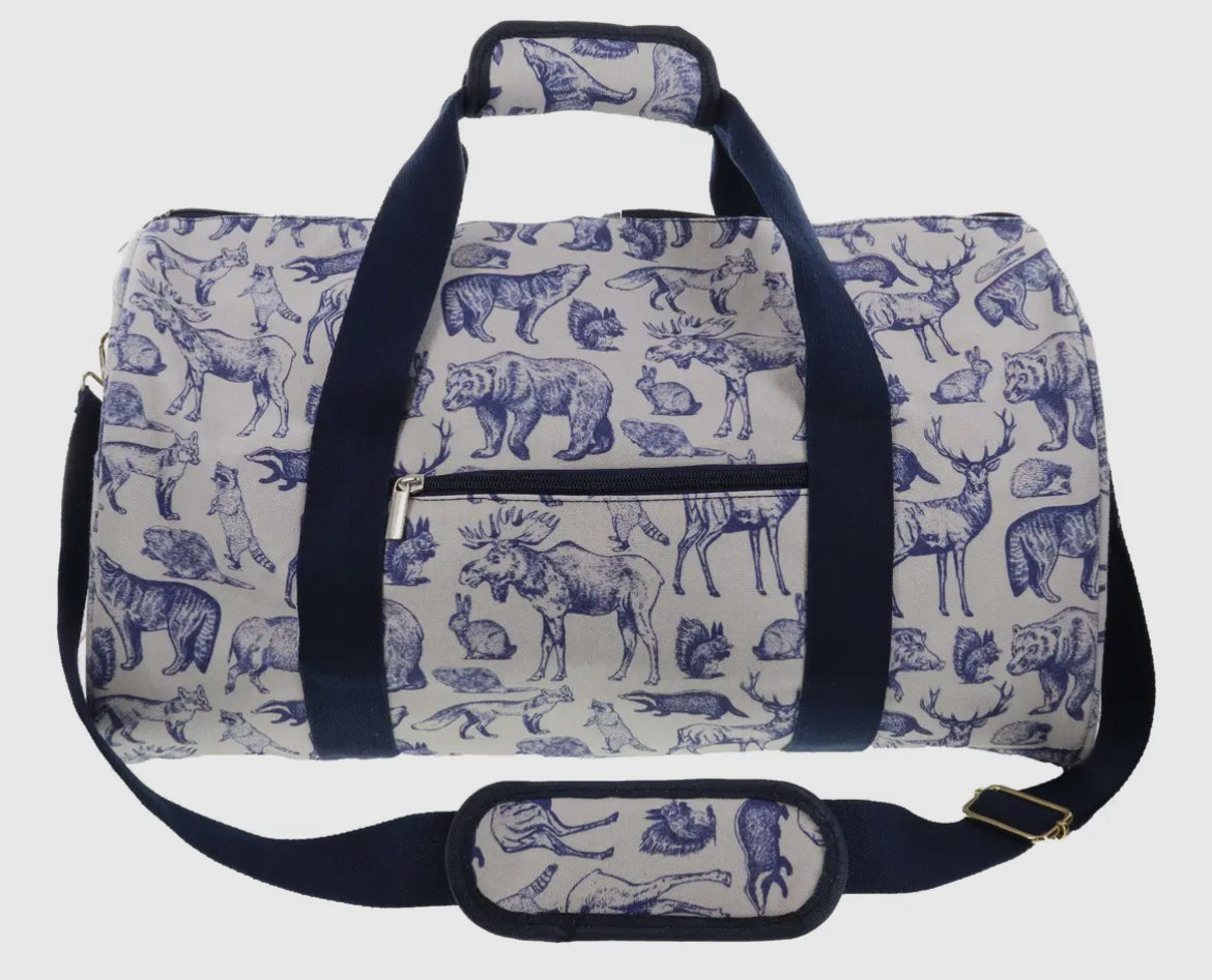 Blue Animal Duffle Bag
