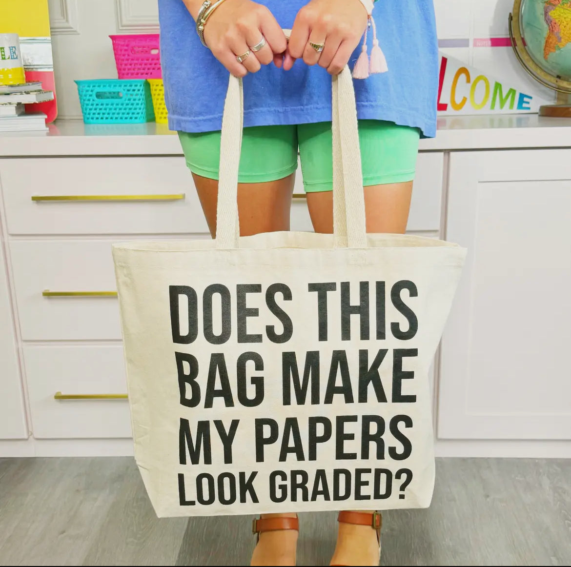 Does This Bag Make My Papers Look Graded Tote Bag