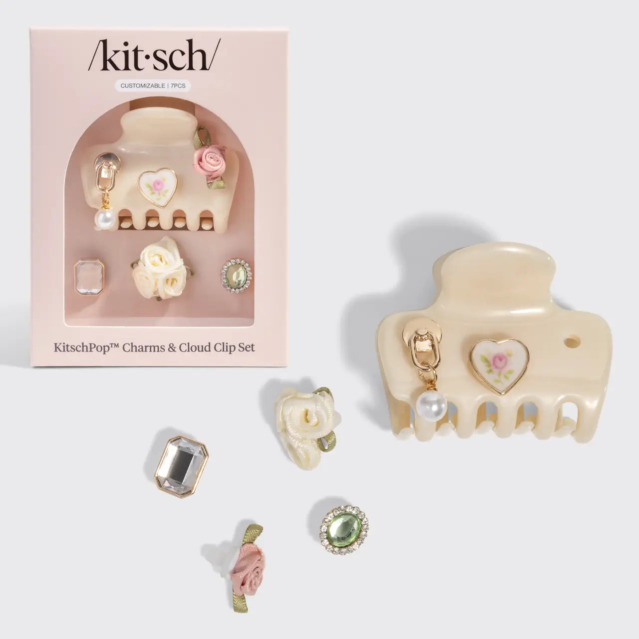 KitschPop Charms and Claw Clip Set