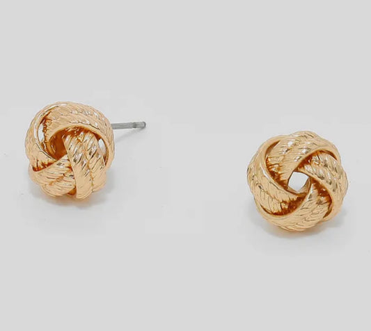 Gold Knot Earrings