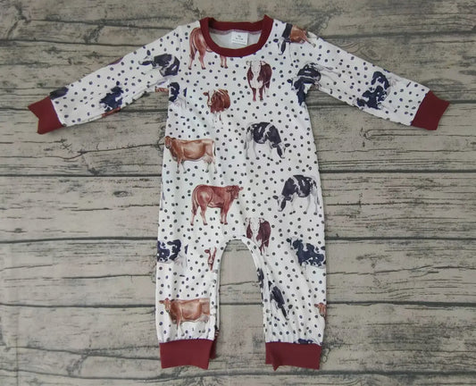 Western cow romper