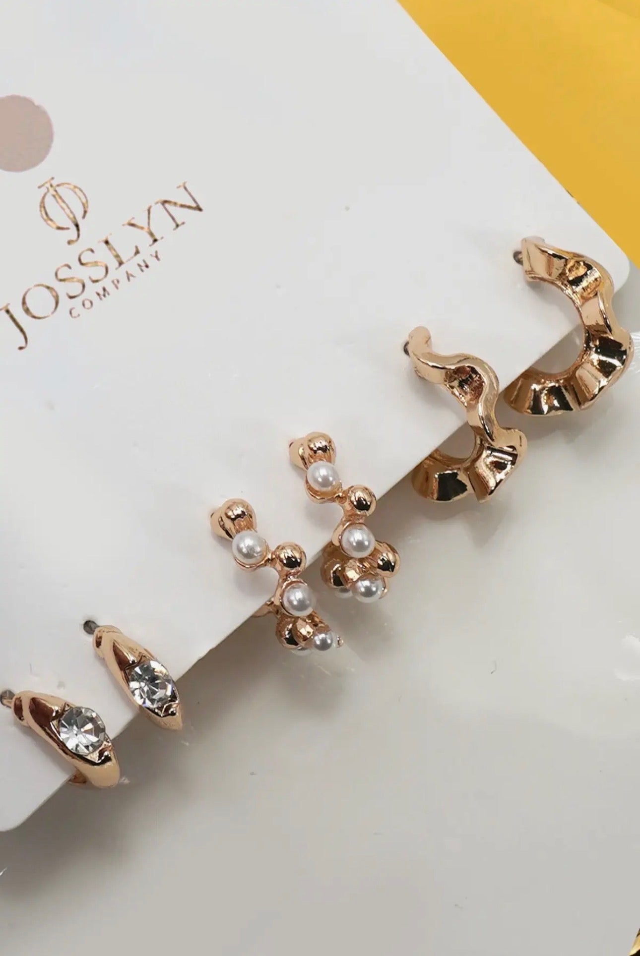 Gold Earrings Josslyn Stack