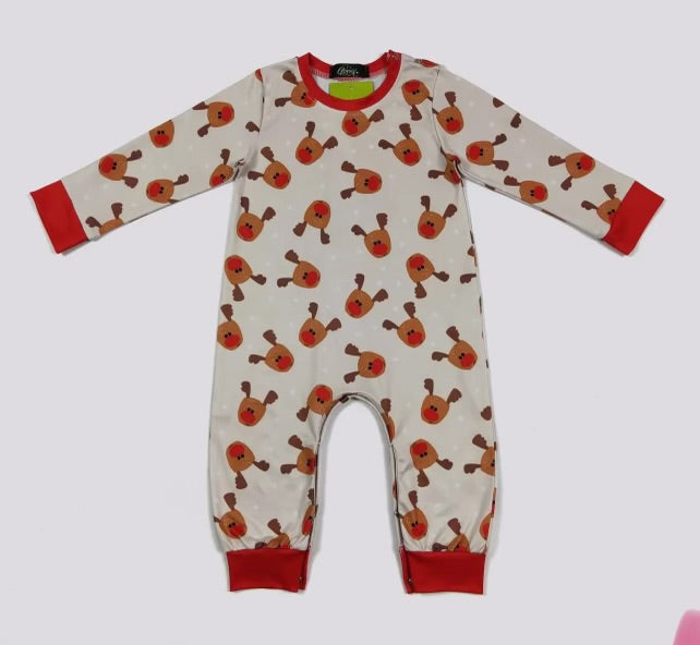 Rudolph boy romper