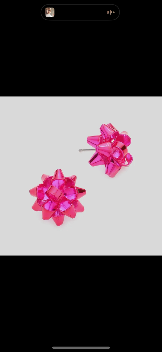 Christmas Bow Earrings