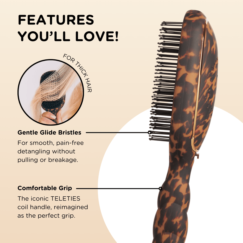 Teleties Tortoise Hair Brush
