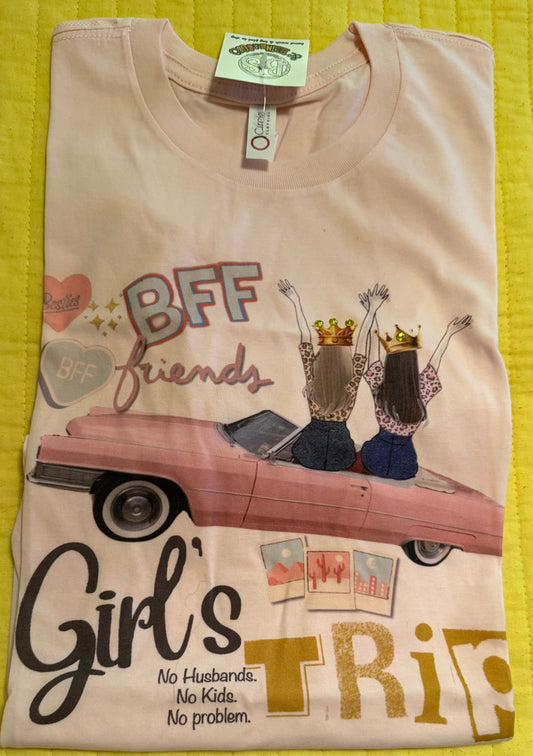 BFF Girls Trip Rhinestone Tee